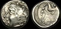 CELTIC GAUL CE-FFUB - MID WEST GAUL, PICTONES / BITURIGES, AR Drachm, ca.100-60BC.