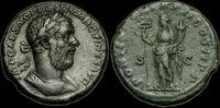 Roman 8-35-8 - Macrinus - AE As,  Bold bust with good details.   