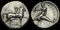 GREEK - Italy CALABRIA, Tarentum, Circa 280 BC. AR Nomos (Stater)   