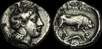 GREEK - Italy  LUCANIA, Thourioi, Circa 400-350 BC. AR Nomos (Stater).  403,71 EUR  zzgl. 17,30 EUR Versand
