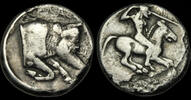 GREEK - Sicily GREEK - SICILY 8-25-6 - SICILY Gela, Forepart of bearded man-headed bull.   