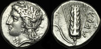 GREEK - Italy GREEK - ITALY 5-6 - ITALY - Lucania, Metapontion, AR Didrachm or Nomos.   