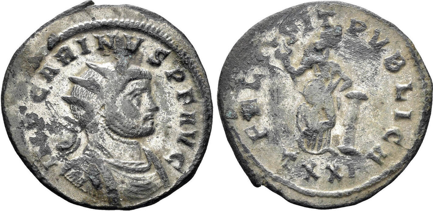 ROMAN 283 n. Chr. Carinus. 283-285 AD. AE Silvered Antoninianus (3.20g ...