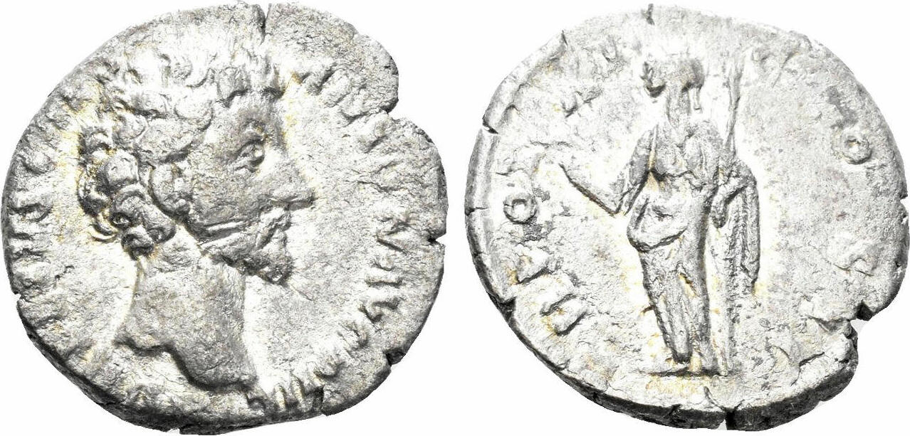 Roman Empire Denarius Marcus Aurelius, as Caesar. 139-161 AD. Felicitas ...