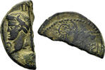 ROMAN AE Augustus. 27 BC-14 AD. AE Halved As (5.68g, 26mm). Nemausus mint. Struck 10 AD or later. RIC 155 -