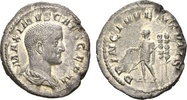 Roman Empire Denarius Maximus, as Caesar. 235-238 AD. Rome mint. Maximus