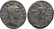 Roman Empire Follis Constantius I, as Caesar. 293-305 AD. Treveri mint. Genius