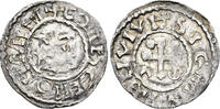 MIDDLE AGES AR Denier France. County of Maine. Herbert I ´le Éveillé-Chien´. (1.28g, 21mm) Cinomanis (Le Mans) mint. Duplessy 398 -