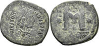 BYZANTINE AE Follis Justinian I. 527-565. (15.89g, 33mm). Theoupolis (Antioch) mint. Struck 533-7. SB 216 -