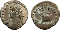 Roman Provincial Tetradrachm Egypt, Alexandria. Nero. 54-68 AD. Galley