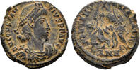 ROMAN AE Constantius II. 337-361. AE Half Centenionalis (3.00g, 16mm). Antioch mint. Struck 355-61 AD. LRBC 2635 -