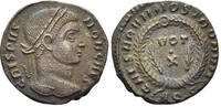 ROMAN AE Follis Crispus, Caesar. 316-326. (2.31g, 17mm). Aquileia mint. Struck RIC 106 -