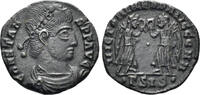 ROMAN AE Nummus Constans. 337-350 AD. (1.48g, 15.5mm). Siscia mint. Struck 347/8 AD. LRBC 792 -