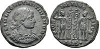 ROMAN AE Follis Constantius II, as Caesar. (2.23g, 18mm). Siscia mint. Struck 330-3 AD. RIC 237 -