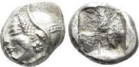 GREEK AR Diobol Ionia, Phokaia. Circa 521-478 BC. (1.29g, 10.5mm). SNG Kayhan 522 -