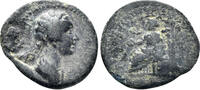 Diverse AE Phrygia, Eumeneia. Agrippina Junior, Augusta. 50-59 AD. AE 15.5mm (2.17g). Bassa, wife of Kleon, archierea. Struck circa 54/5 AD -