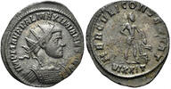 ROMAN AE Maximianus Herculius. AE Radiatus (3.57g, 23mm). Ticinum mint. Struck 285-8 AD. RIC 546 -