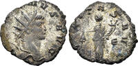 ROMAN AE Gallienus. 253-268. AE Silvered Antoninianus (2.61g, 19mm). Rome mint. Struck 265/6 AD. RIC 1010c -