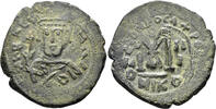 BYZANTINE AE Follis Heraclius. 610-641. (11.45g, 32mm). Nicomedia mint. Dated RY 3 (612/3). SB 833 -