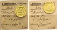 Halle an der Saale Goldabschlag von den Stempeln des 10 Pfennig Gold 192... 4850,00 EUR kostenloser Versand