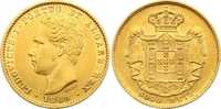 Portugal 5000 Reis Gold Luis I. 1861-1889.