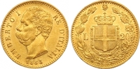 Italien-Königreich 20 Lire Gold Umberto I. 1878-1900.