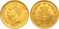 Italien-Königreich 20 Lire Gold Umberto I. 1878-1900.