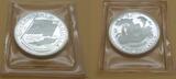 Anguilla 1/2-1-2-4 Dollar 1970 Marienkirche, Inselkarte, Nationalflagge, Eineinhalbmaster PP