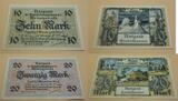 Deutsches Reich - Memelgebiet 1/2-1-2-5-10-20-50-100 Mark 1922 Notgeld der Handelskammer des Memelgebiets II