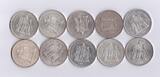 Frankreich 10x 50 Francs div. Investment-Set Herkules vz