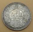 Indien - Britisch 2x 1 Rupie / Rupee 1891, 1941 Victoria & Georg VI ss, vz-st