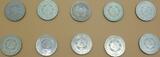 Lot DDR 10x 5 Mark prägefrisch