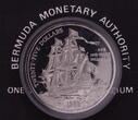 Bermuda 25 Dollars 1987 Segelschiff Sea Venture PP gekapselt in OVP