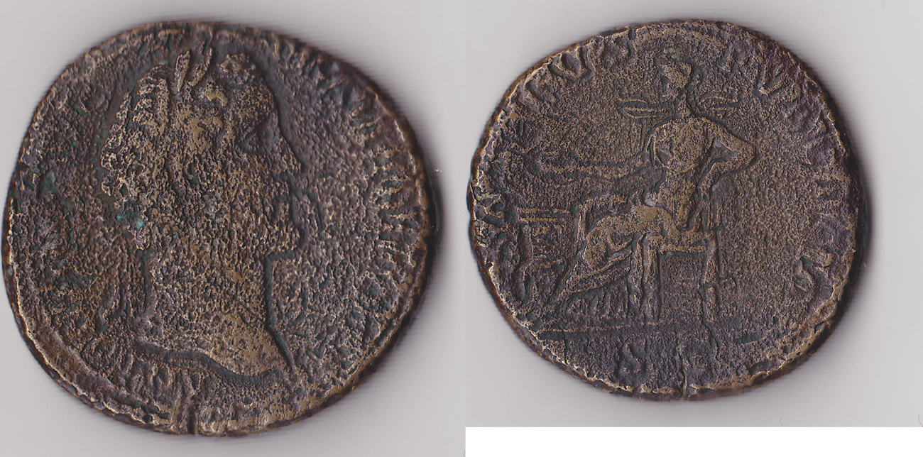 Römische Kaiserzeit Sesterz 138-161 ANTONINUS PIUS -SALUS- ss | MA