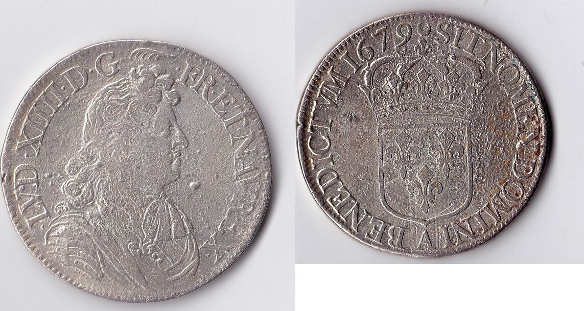 Frankreich Ecu 1679 A Ludwig XIV. ss