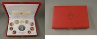 Vatikan KMS mit Silbermedaille VATIKAN KURSMÜNZENSATZ 2008 mit Silbermedaille im Etui PP