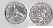 Weimarer Republik 3 Reichsmark 3 Reichsmark Weimarer Republik 1930 A Rheinlandräumung