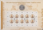 BRD 10 DM Numisblatt 1/2000 Dom zu Aachen