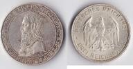 Deutsches Reich, Weimar 3 Reichsmark Universität Tübingen -