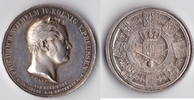 Deutsches Reich, Preussen Kleine Silberne Huldigungsmedaille Friedrich Wilhelm IV. -Königsberg- -
