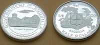 Anguilla 1/2-1-2-4 Dollar Marienkirche, Inselkarte, Nationalflagge, Eineinhalbmaster -
