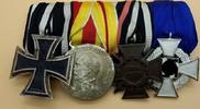 Deutsches Reich, 3.Reich Ordensspange mit 4 Auszeichnungen -