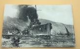 3.Reich Postkarte Kreuzer Goeben u. Breslau verlassen den Hafen von Messina -