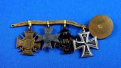Deutscches Reich Miniaturenkette mit 4 Auszeichnungen -