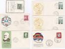 Saarland div. div. 16x FDC + 6x GRATIS