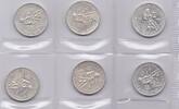 Deutsches Reich - Weimarer Rep. 6x 3 RM Lot, kpl. Serie Vogelweide -