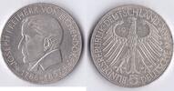 5 DM 1957 J BRD Gedenkmünze - Eichendorff st-