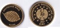 BRD 20 Euro Deutscher Wald - Buche 1/8 Unze Gold -