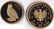 BRD 20 Euro Heimische Vögel - Uhu 1/8 Unze Gold -