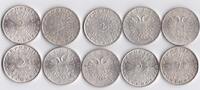 Österreich 10x 2 Schilling Komplette Serie -
